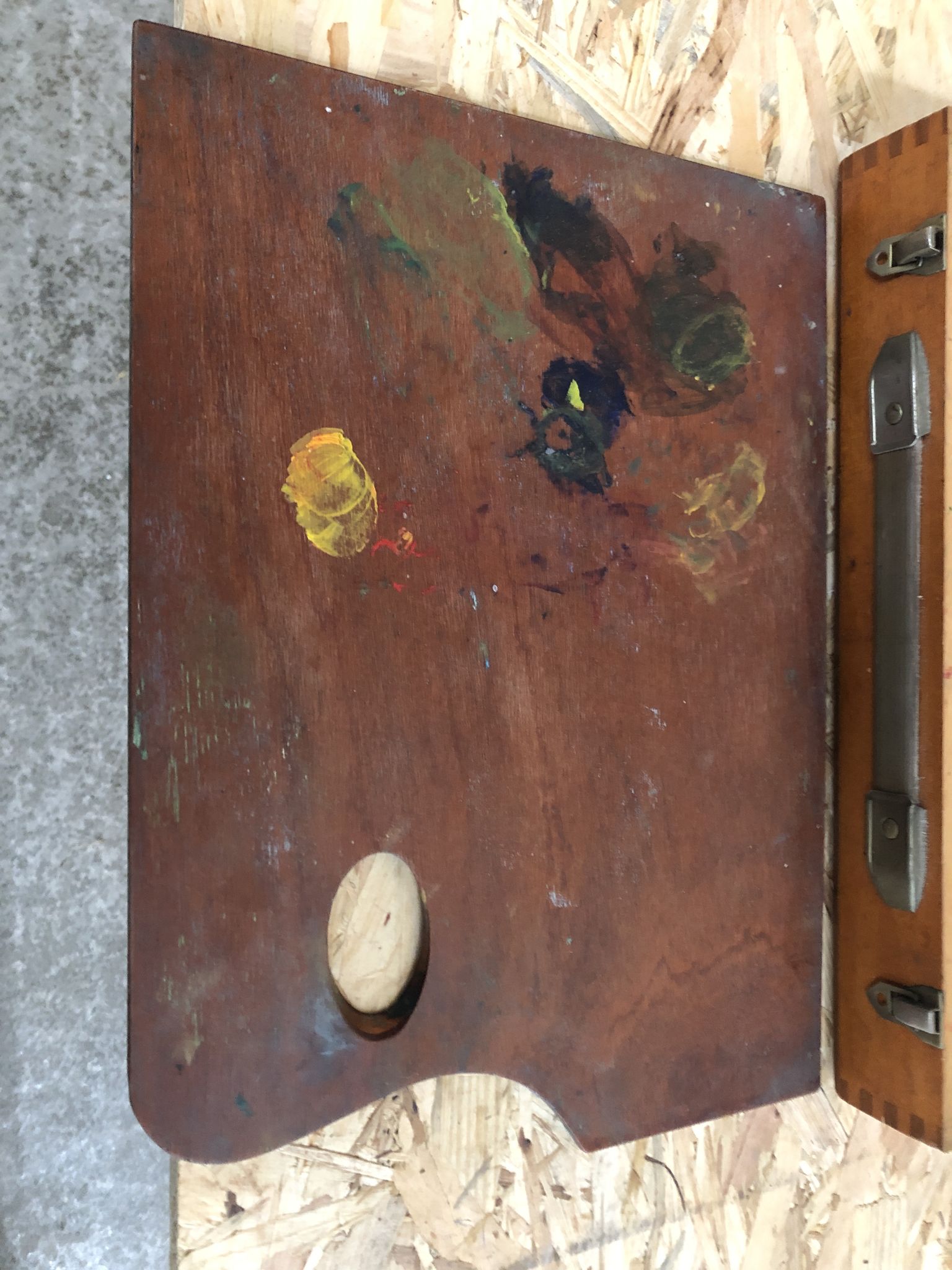 Old wood painter's case