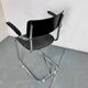 Chaise cantilever en acier chromé tubulaire Bauhaus vintage, années 1930
