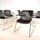 Set of 6 Castelli Penelope dining/conference chairs by Charles Pollock