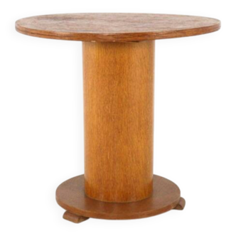 Art deco pedestal side table
