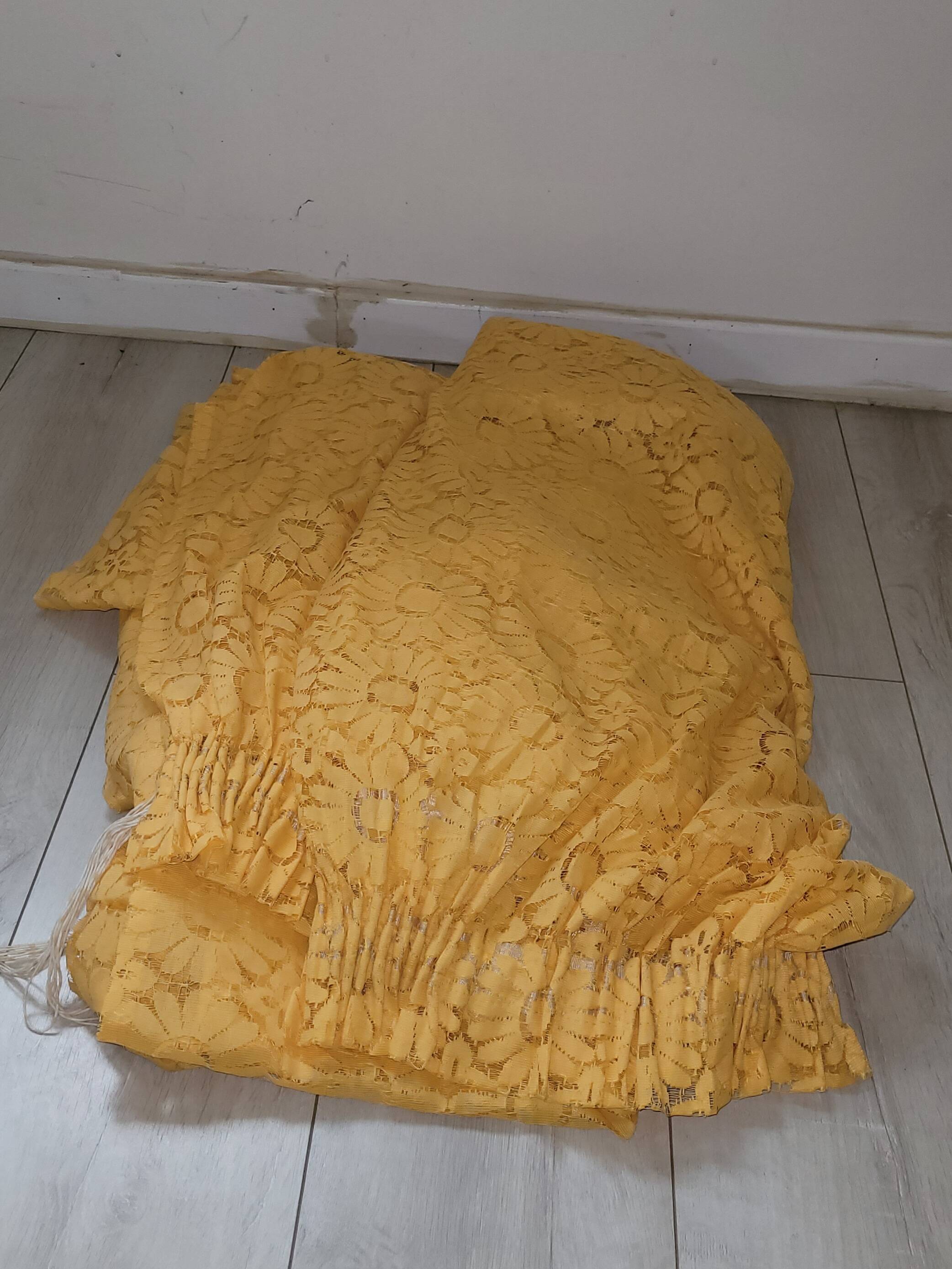 2 large 60s/70s curtains - vintage