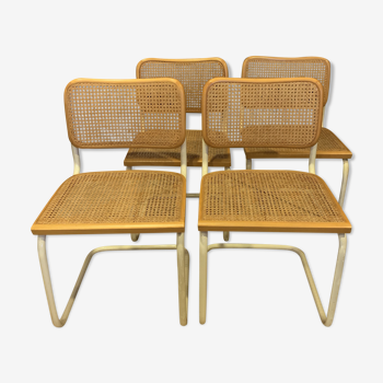 Série de 4 chaises cidue de Marcel Breuer