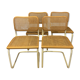 Series of 4 chairs cidue by Marcel Breuer