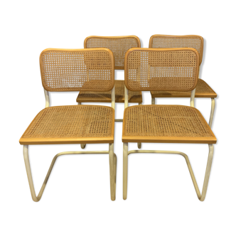 Series of 4 chairs cidue by Marcel Breuer