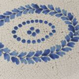 Old ceramic dish, Forges les Eaux / black bottom, late 19th century