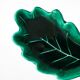 Large earthenware catchall, "Leaf" model, green, design, 1970.