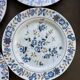 Lot de 6 assiettes plates florales vintage