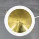 Zukov Czech Space Age Table Lamp, Brass and White Metal, 1970s
