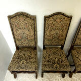 Set of 8 Louis XIII style chairs