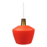 Hanging lamp in double layer glass, Danish from the 1970s-80s.