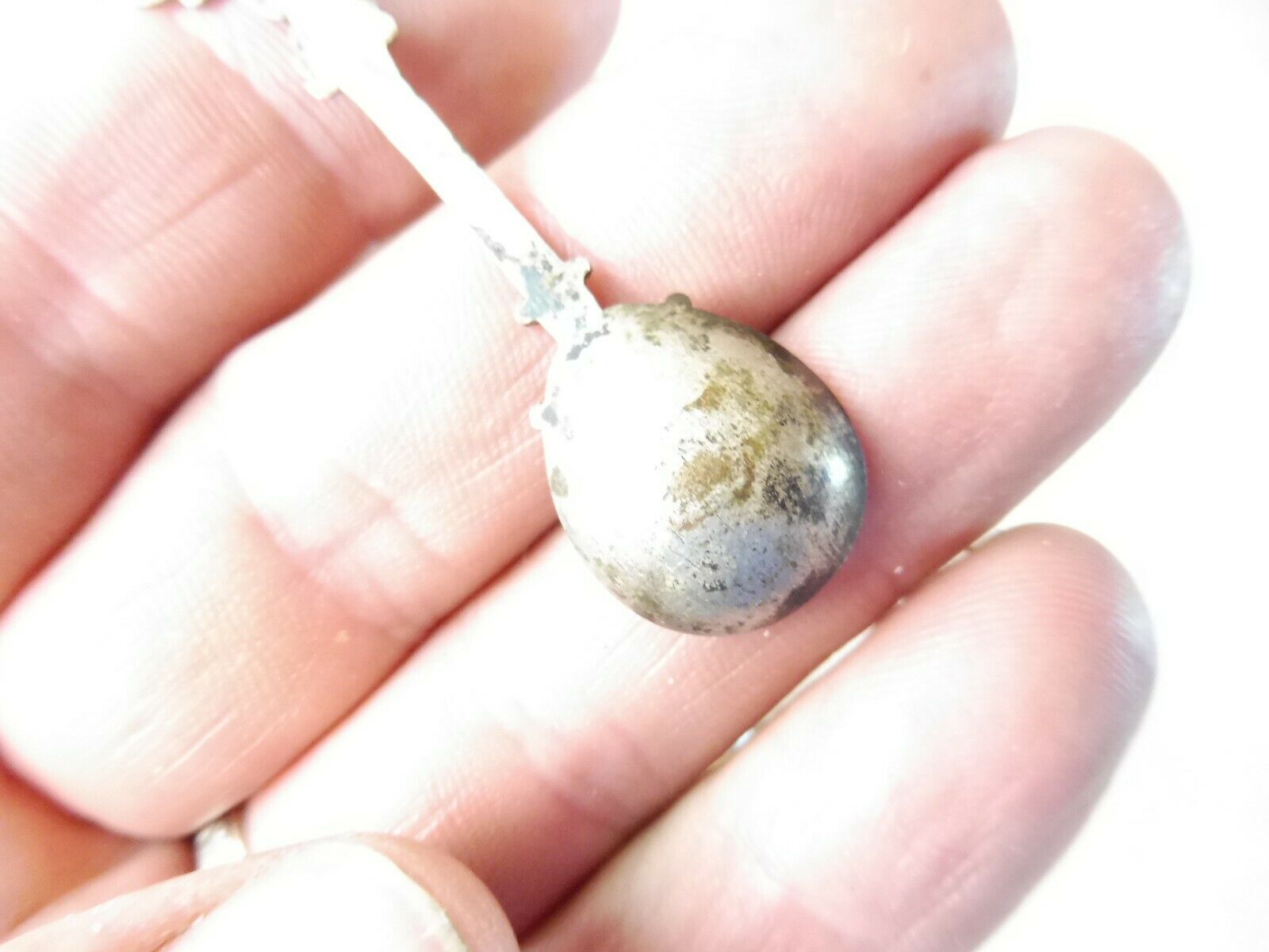 Old saleron in silver metal