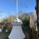 1950s frosted glass pendant light