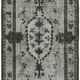Handwoven unique turkish 1980s 166 cm x 300 cm black rug