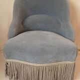Toad Blue Velvet armchair