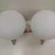 1960 two uluv floor lamps, czechoslovakia
