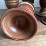 Set of 5 stoneware mazagrans.