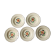 Set of 5 hollow plates Boch La Louvière, vintage