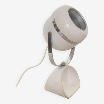 Lampe de table eyeball blanc space age - années 1960