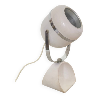 Lampe de table eyeball blanc space age - années 1960