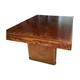 Vintage wood table with extension
