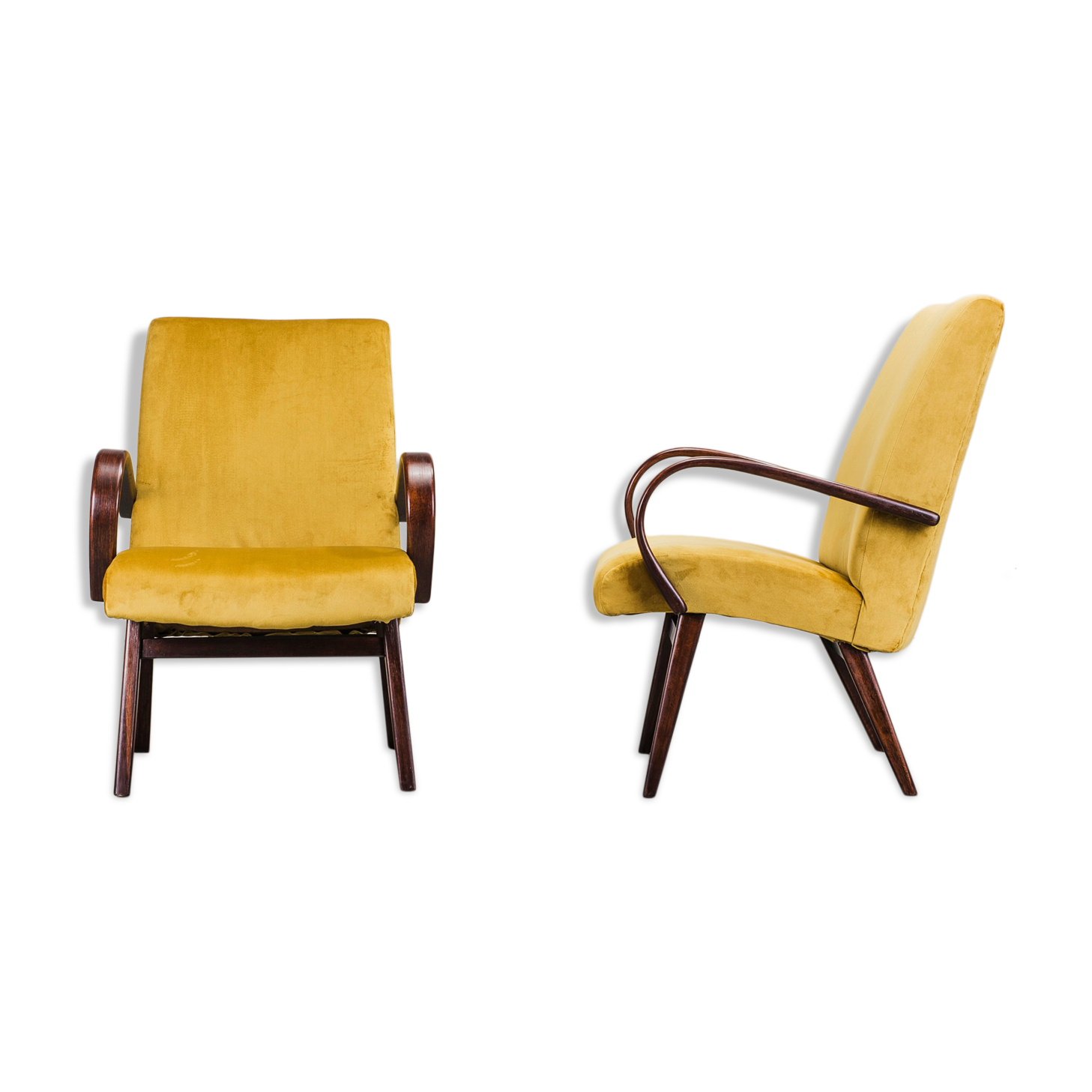 Armchairs by Jaroslav Smidek for Ton, 1960