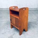 Amsterdam School Bedside Cabinet, Netherlands, 1920s