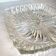 Glass dish with compartments