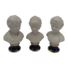 Children's bisque busts. Capodimonte. 9 cm.