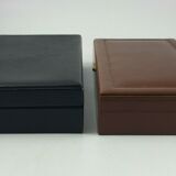 2 boxes the leather tanner box has games and box a cigars