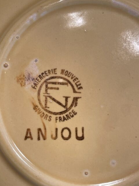Coffee cups, new earthenware factory of Givors, old