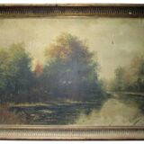 Ensemble de 2 œuvres assorties huile sur toile signé