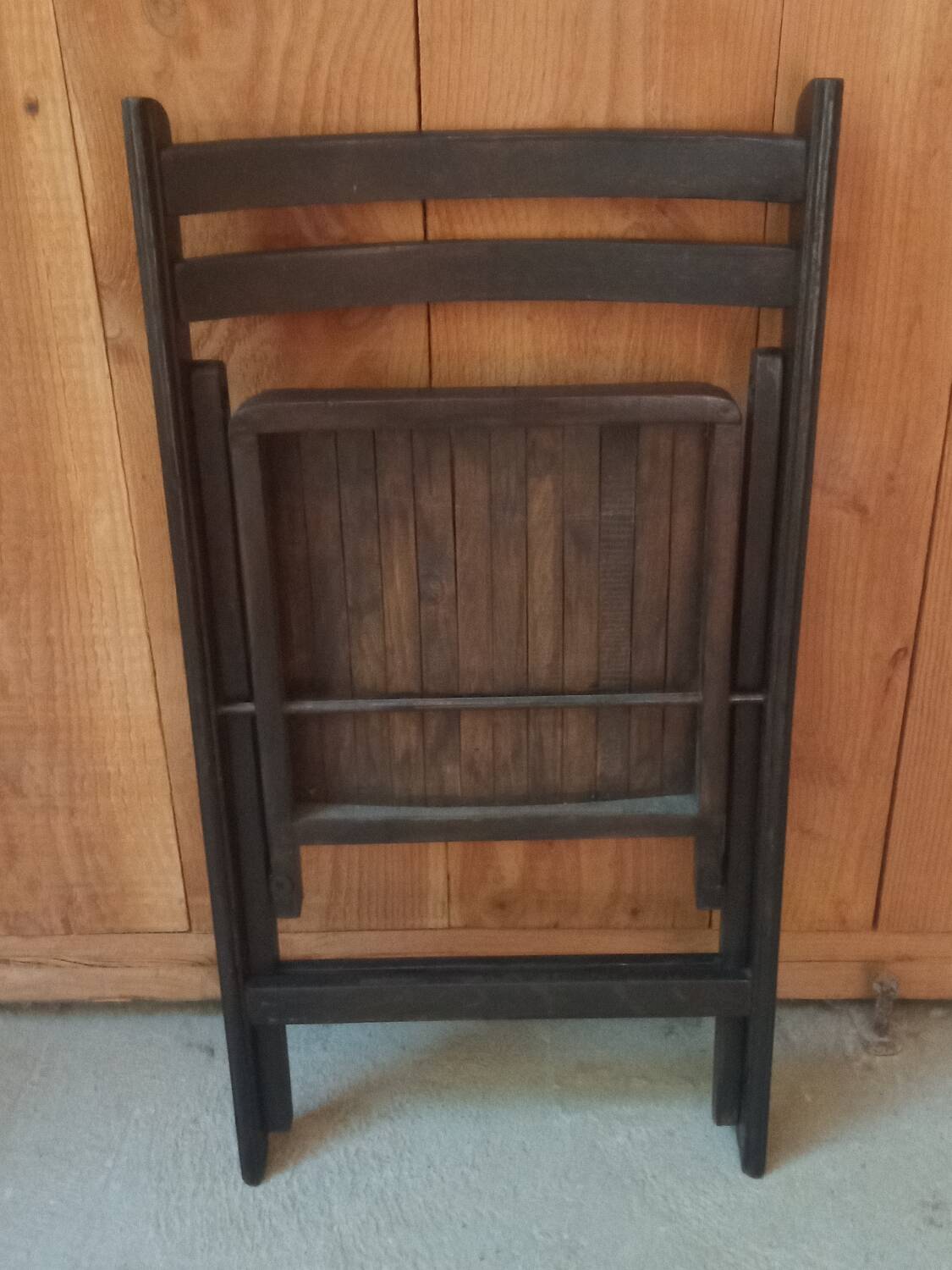 Vintage wooden folding chair