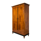Biedermeier wardrobe in solid cherrywood veneer, germany, 19th century