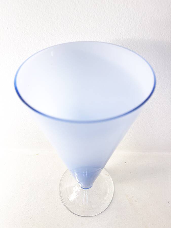 Vase coupe en verre soufflé, 1990