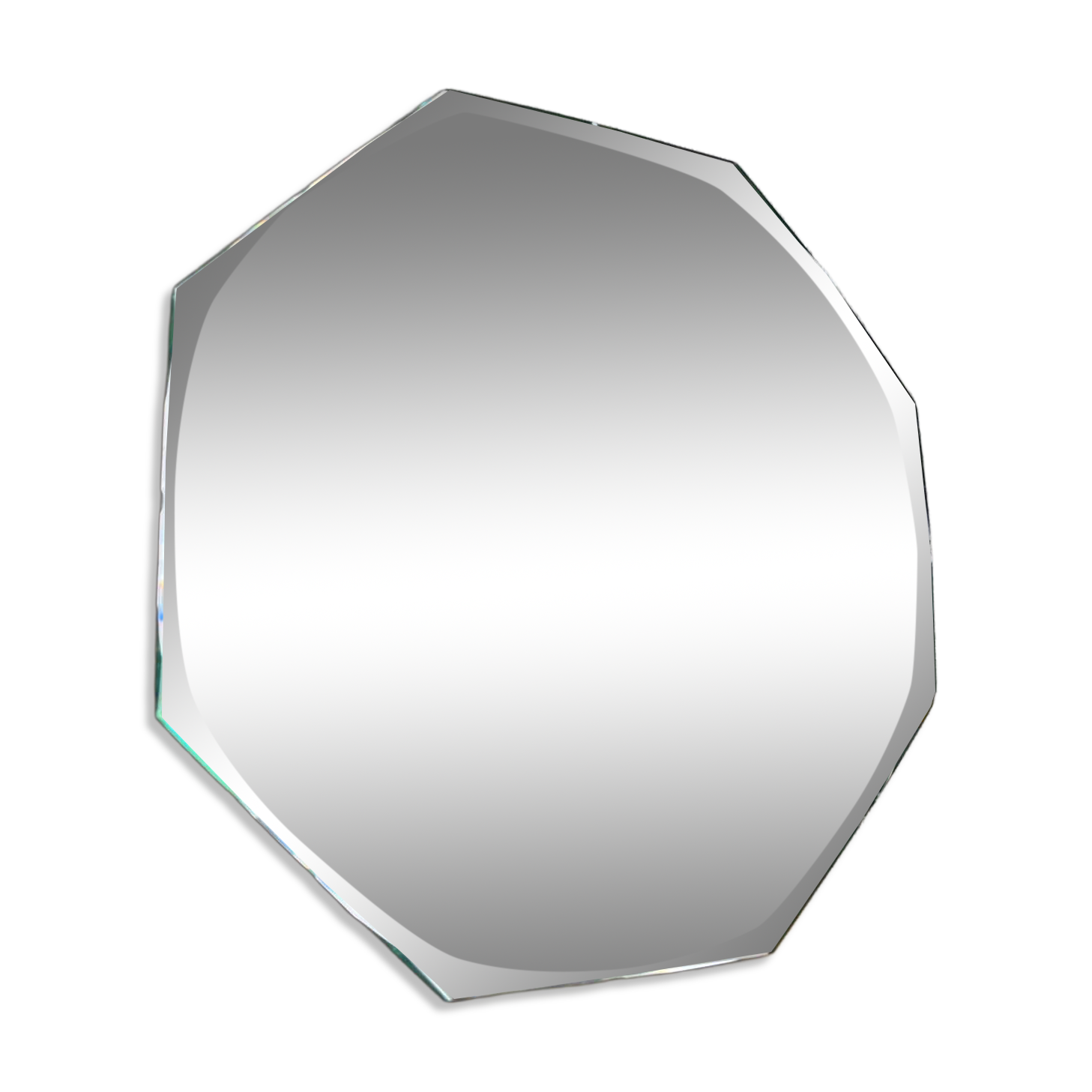Vintage octagonal bevelled mirror