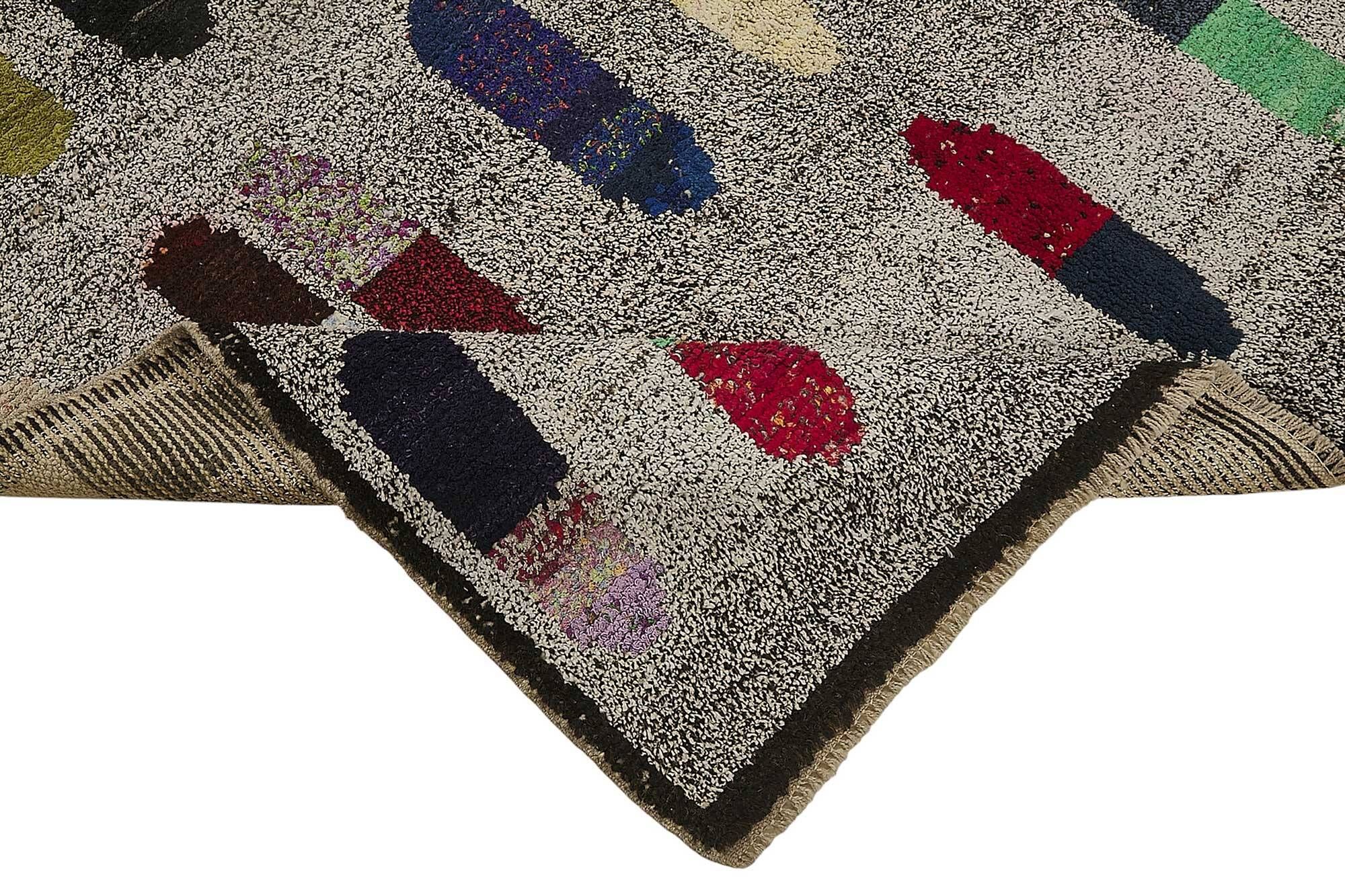 Tapis boho recyclé turc fait main 170 cm x 240 cm