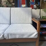 Scandinavian bench 2 seats by Juul Kristensen