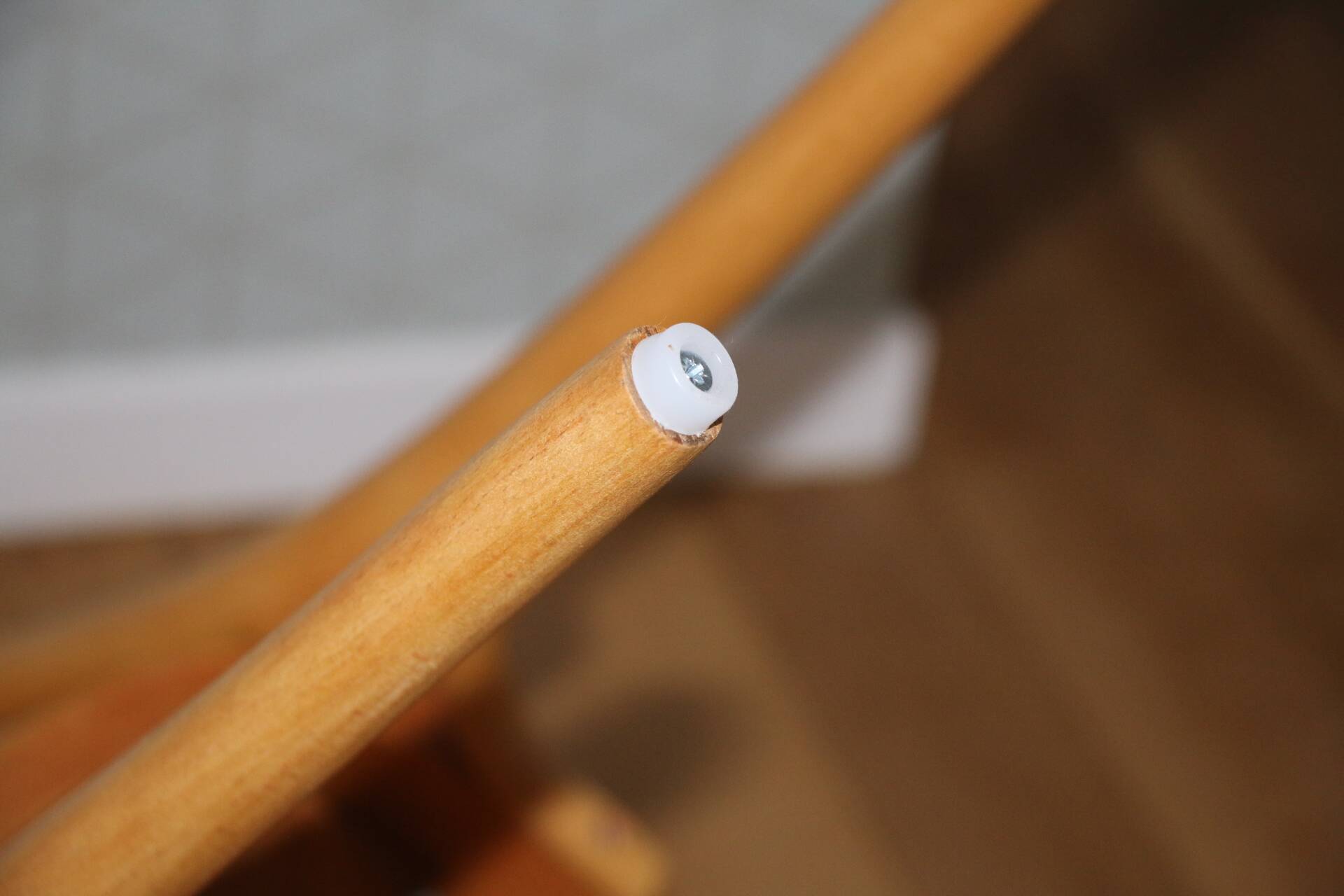 5 baumann chairs with large backs in black faux leather.