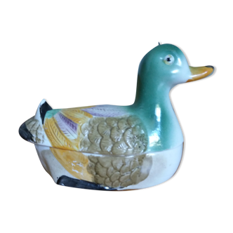 Duck empty-pocket ceramic slurry signed YR