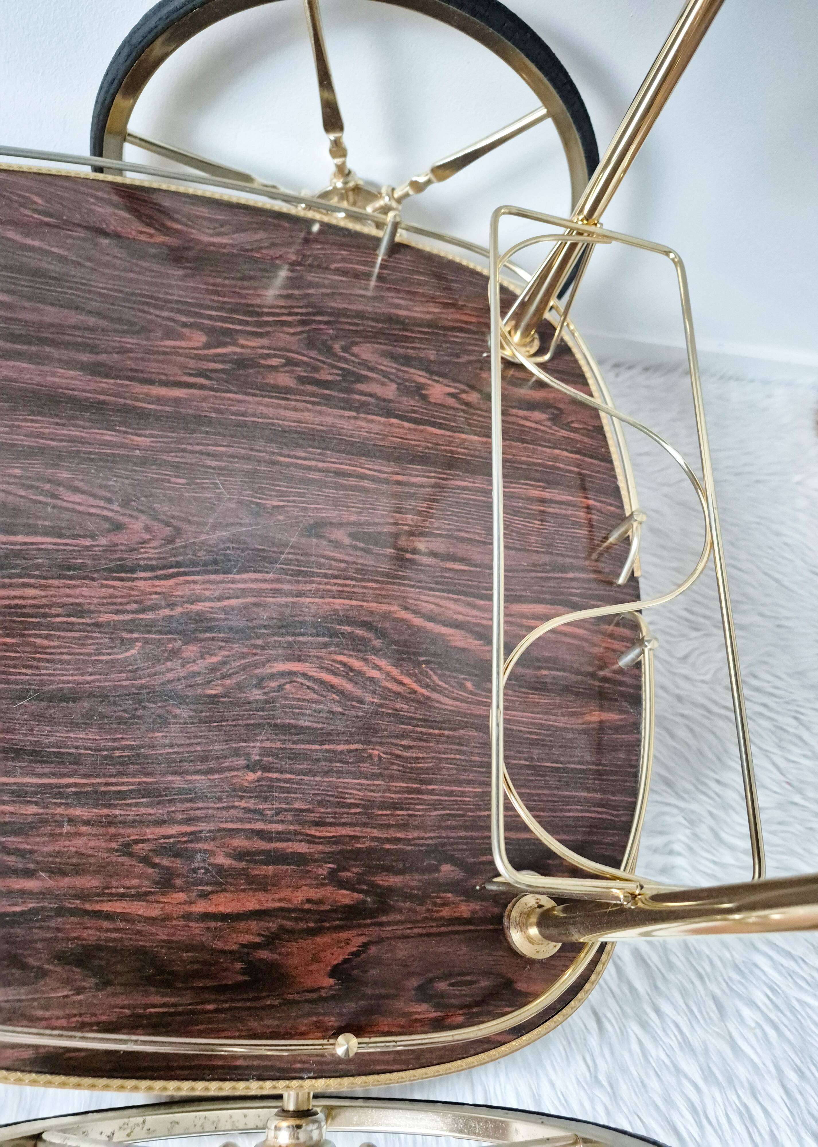 Vintage rolling table, bar cart