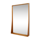 Miroir en chêne 77 x 120 cm avec tablette Suède des années 60