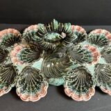 Majolica oyster plate