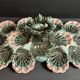 Majolica oyster plate