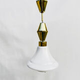 Hanging lamp, Kamenický Šenov, Czechoslovakia, 1950s