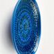 Large wall plate Rimini Blu Italian mid-century by Aldo Londi for Bitossi, 1960s.