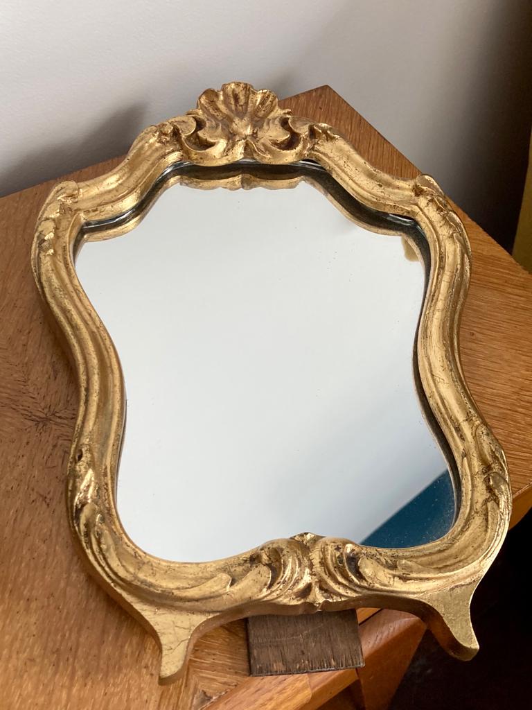 Golden vintage mirror