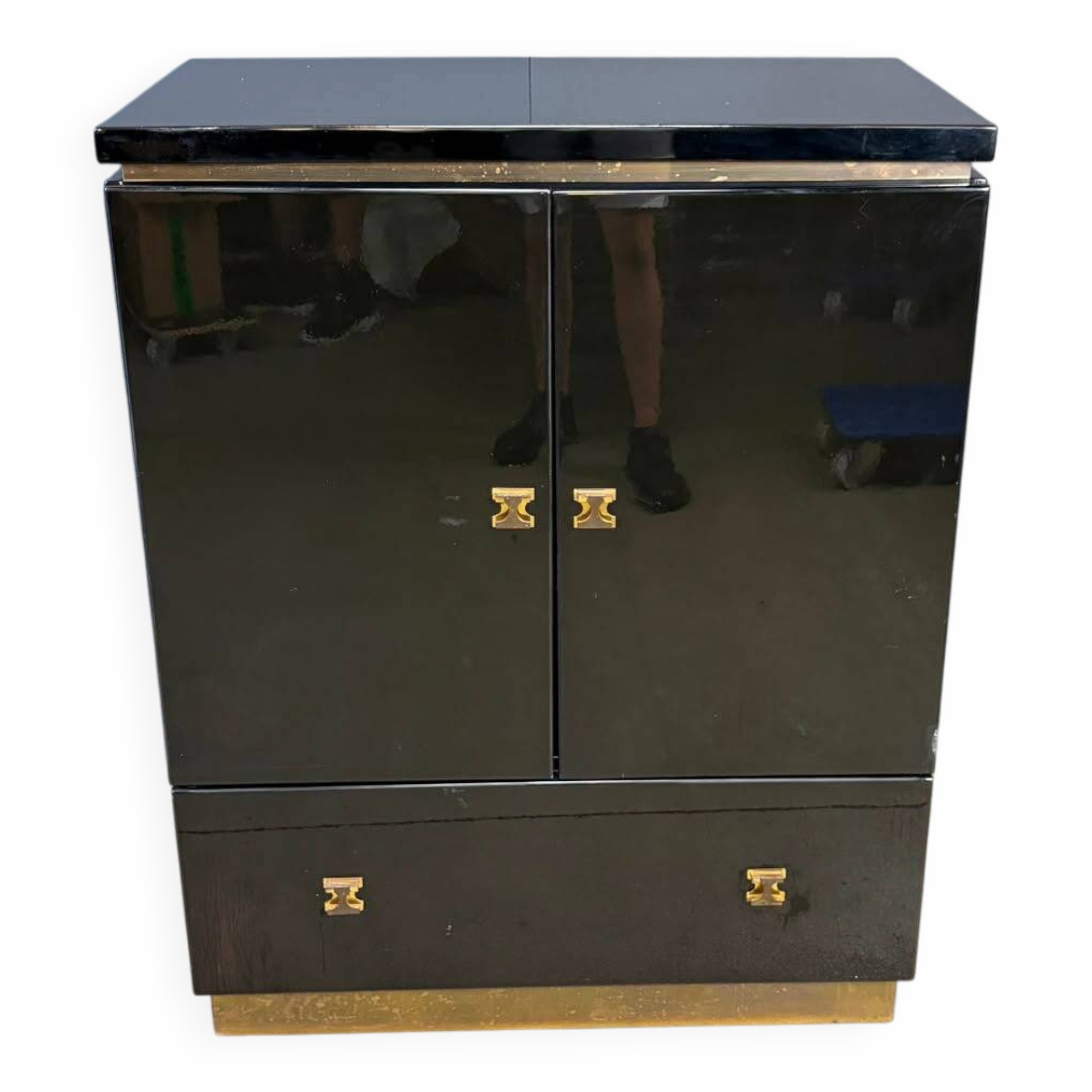 Cabinet de style Maison Jansen français, années 1970