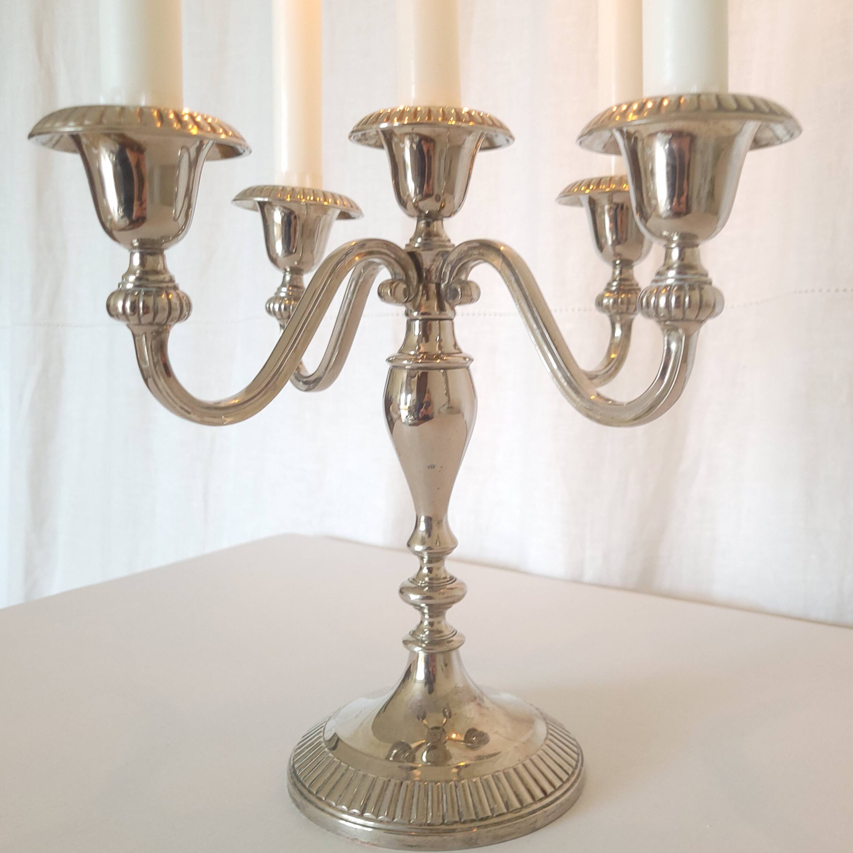 Vintage silver chandelier