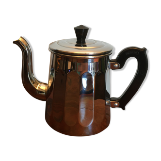 Menesa chrome copper vintage teapot