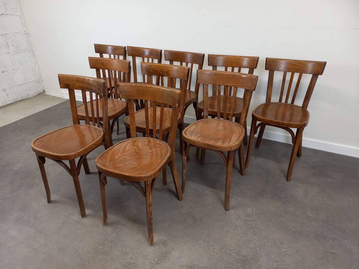 Baumann bistro chairs, set of 10
